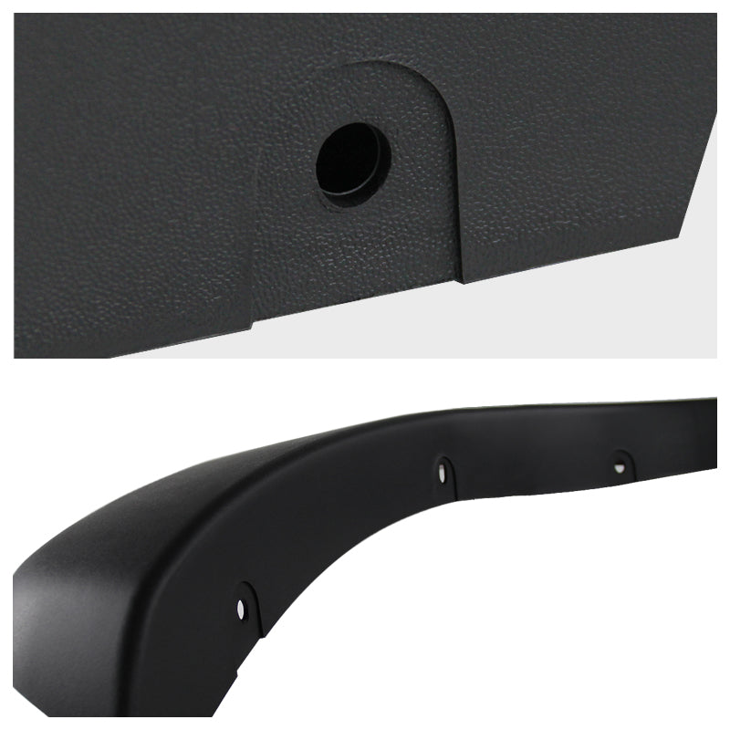 1999-2007 Chevrolet Silverado/ GMC Sierra Black Polypropylene Fender Flares