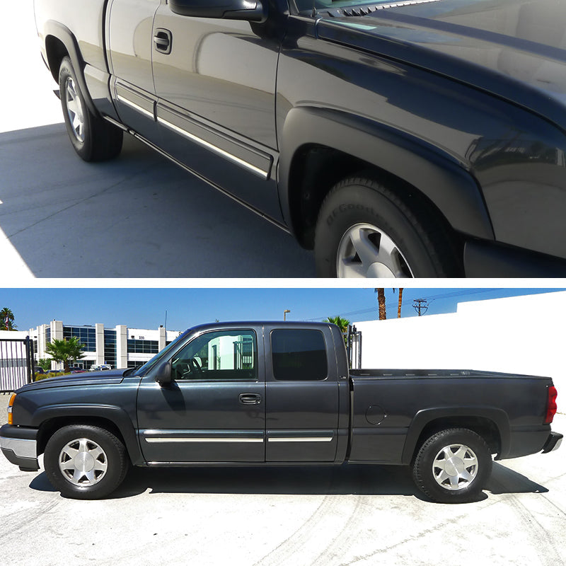 1999-2007 Chevrolet Silverado/ GMC Sierra Black Polypropylene Fender Flares