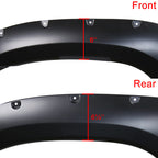 2012-2015 Toyota Tacoma Fleetside 6" Long Bed Smooth Rivet Style Fender Flares