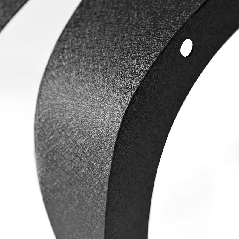 2007-2017 Jeep Wrangler JK Black Textured Steel Flat Fender Flares