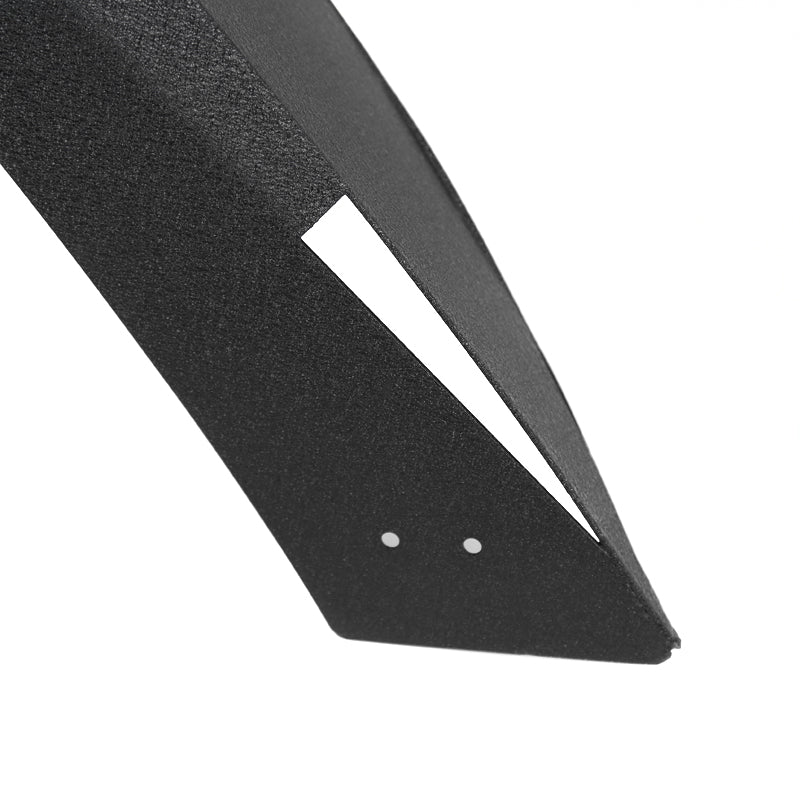 2007-2017 Jeep Wrangler JK Black Textured Steel Flat Fender Flares