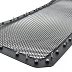 2011-2016 Ford F-250/F-350/F-450/F-550 Rivet Style Black Stainless Steel Mesh Grille Center Insert