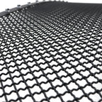 1999-2004 F-250/F-350/F-450/F-550/Excursion Rivet Style Black Stainless Steel 3PC Mesh Grille Insert