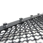 1999-2004 F-250/F-350/F-450/F-550/Excursion Rivet Style Black Stainless Steel 3PC Mesh Grille Insert
