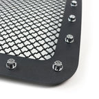 1999-2004 F-250/F-350/F-450/F-550/Excursion Rivet Style Black Stainless Steel 3PC Mesh Grille Insert