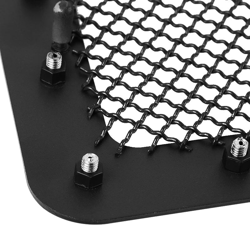 2013-2018 Dodge RAM 2500/3500 Rivet Style Black Stainless Steel Mesh Grille Insert
