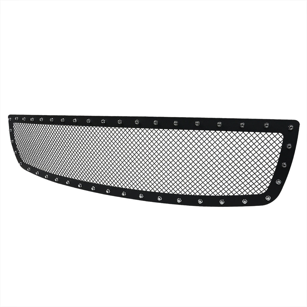 2003-2006 GMC Sierra 1500 Rivet Style Black Stainless Steel Mesh Grille Insert