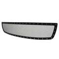 2003-2006 GMC Sierra 1500 Rivet Style Black Stainless Steel Mesh Grille Insert