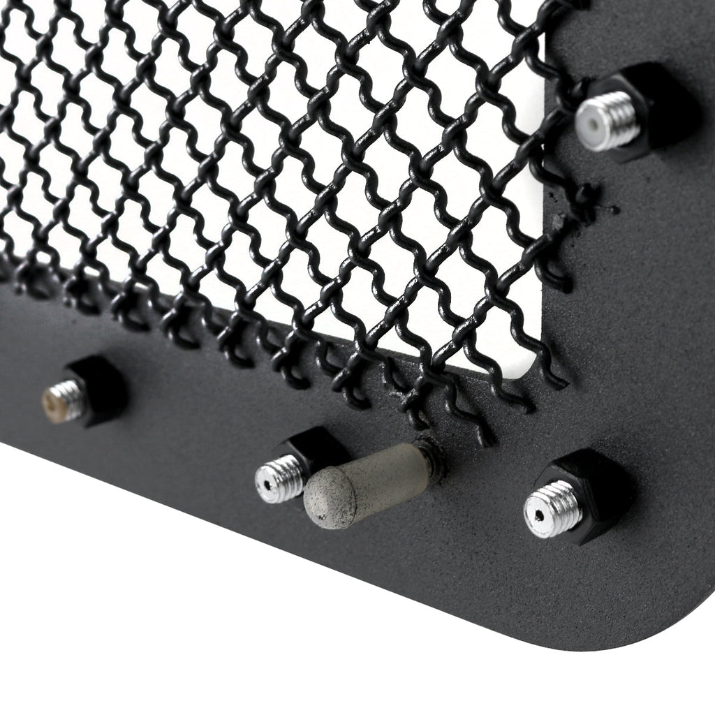 2007-2013 GMC Sierra 1500 NBS Rivet Style Black Stainless Steel Mesh Grille Insert