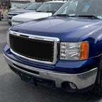 2007-2013 GMC Sierra 1500 NBS Rivet Style Black Stainless Steel Mesh Grille Insert