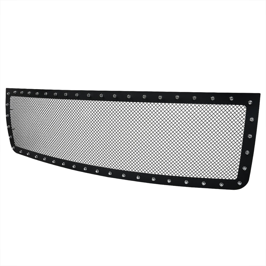 2007-2013 GMC Sierra 1500 NBS Rivet Style Black Stainless Steel Mesh Grille Insert
