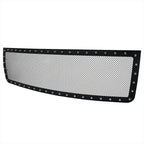 2007-2013 GMC Sierra 1500 NBS Rivet Style Black Stainless Steel Mesh Grille Insert