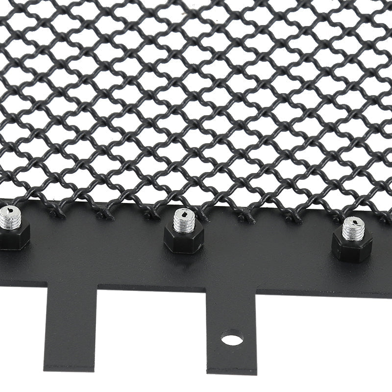 2014-2015 GMC Sierra 1500 Rivet Style Black Stainless Steel Mesh Grille Insert