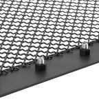 2016-2018 GMC Sierra 1500 Rivet Style Black Stainless Steel Mesh Grille Insert
