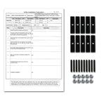 2003-2006 Chevrolet Silverado/Avalanche Rivet Style Black Stainless Steel 2PC Mesh Grille Insert