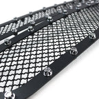 2005-2007  Chevrolet Silverado Rivet Style Black Stainless Steel 2PC Mesh Grille Insert