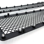 2014-2015 Chevrolet Silerado 1500 Rivet Style Black Stainless Steel 2PC Mesh Grille Insert
