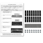 2014-2015 Chevrolet Silerado 1500 Rivet Style Black Stainless Steel 2PC Mesh Grille Insert