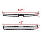 2014-2015 Chevrolet Silverado 1500 Rivet Style Stainless Steel 2PC Mesh Grille Insert (Black V2)