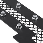 2014-2015 Chevrolet Silverado 1500 Rivet Style Stainless Steel 2PC Mesh Grille Insert (Black V2)