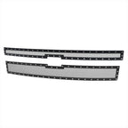 2014-2015 Chevrolet Silverado 1500 Rivet Style Stainless Steel 2PC Mesh Grille Insert (Black V2)