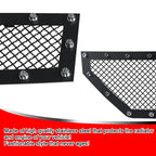 2016-2018 Chevrolet Silverado 1500 Rivet Style Black Stainless Steel 2PC Mesh Grille Insert