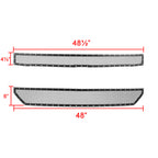 2016-2018 Chevrolet Silverado 1500 Rivet Style Black Stainless Steel 2PC Mesh Grille Insert