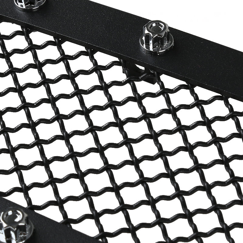 2016-2018 Chevrolet Silverado 1500 Rivet Style Black Stainless Steel 2PC Mesh Grille Insert