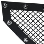 2016-2018 Chevrolet Silverado 1500 Rivet Style Black Stainless Steel 2PC Mesh Grille Insert