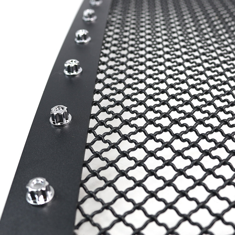 2005-2011 Toyota Tacoma Rivet Style Stainless Steel 3PC Mesh Grille insert (Black)