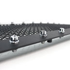 2005-2011 Toyota Tacoma Rivet Style Stainless Steel 3PC Mesh Grille insert (Black)