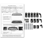 2012-2015 Toyota Tacoma Rivet Style Black Stainless Steel Mesh Grille Insert
