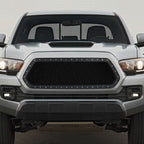 2016-2018 Toyota Tacoma Rivet Style Black Stainless Steel Mesh Grille Insert