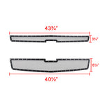 2015-2018 Chevrolet Suburban/Tahoe Rivet Style Black Stainless Steel 2PC Mesh Grille Insert