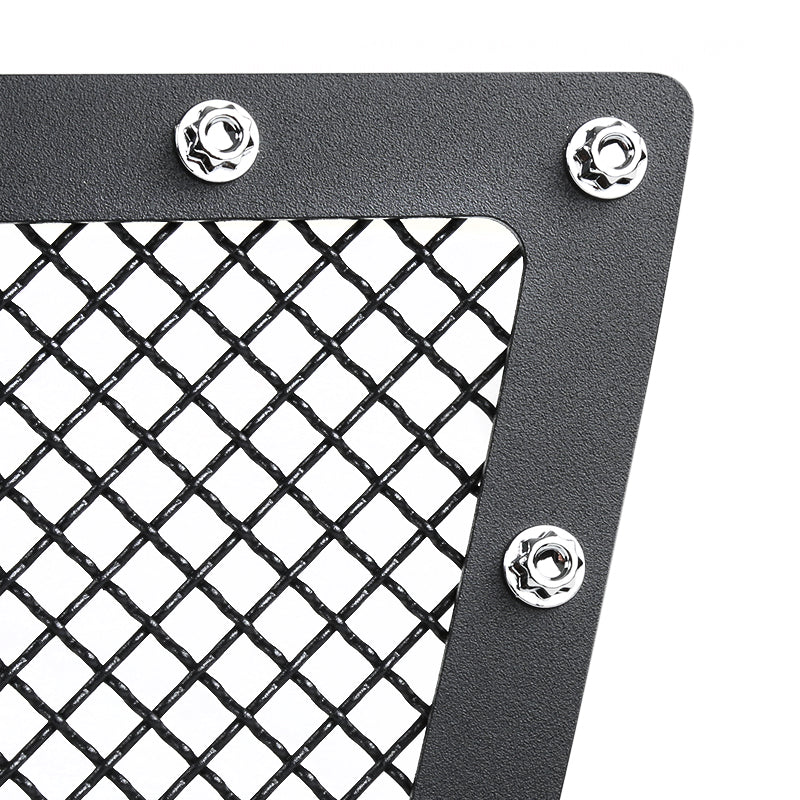 2015-2018 Chevrolet Suburban/Tahoe Rivet Style Black Stainless Steel 2PC Mesh Grille Insert