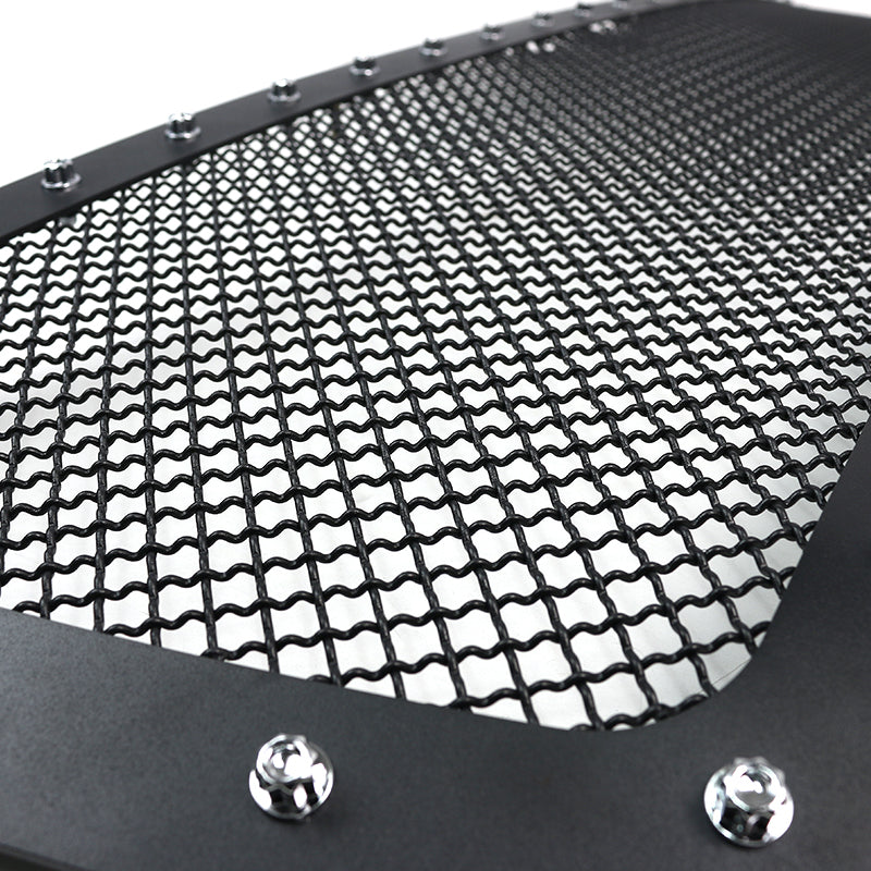 2010-2013 Toyota Tundra Rivet Style Black Stainless Steel Mesh Grille Insert