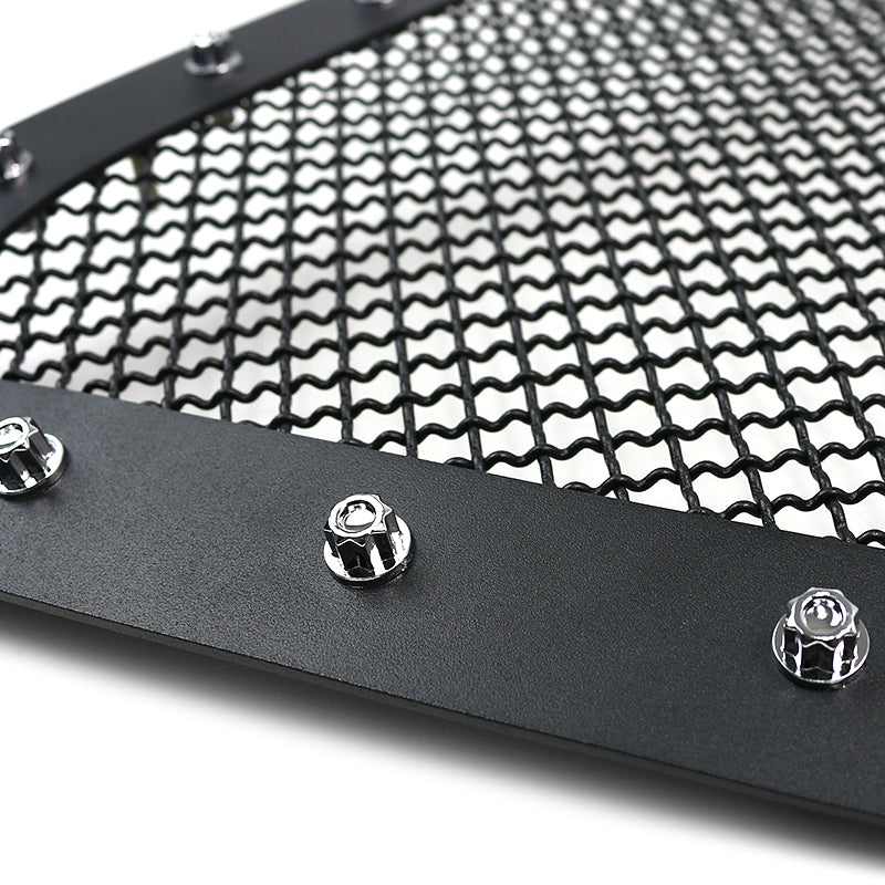 2010-2013 Toyota Tundra Rivet Style Black Stainless Steel Mesh Grille Insert