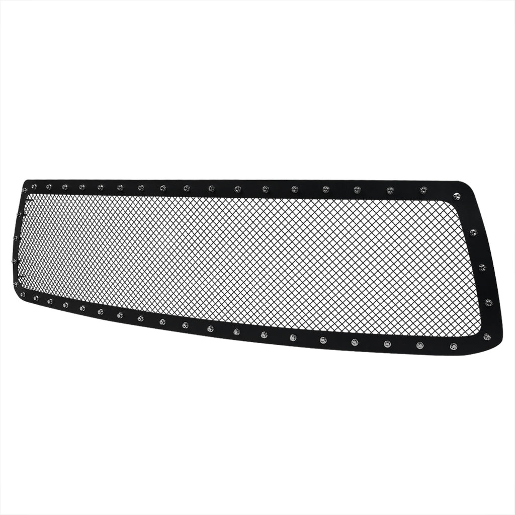 2010-2013 Toyota Tundra Rivet Style Black Stainless Steel Mesh Grille Insert