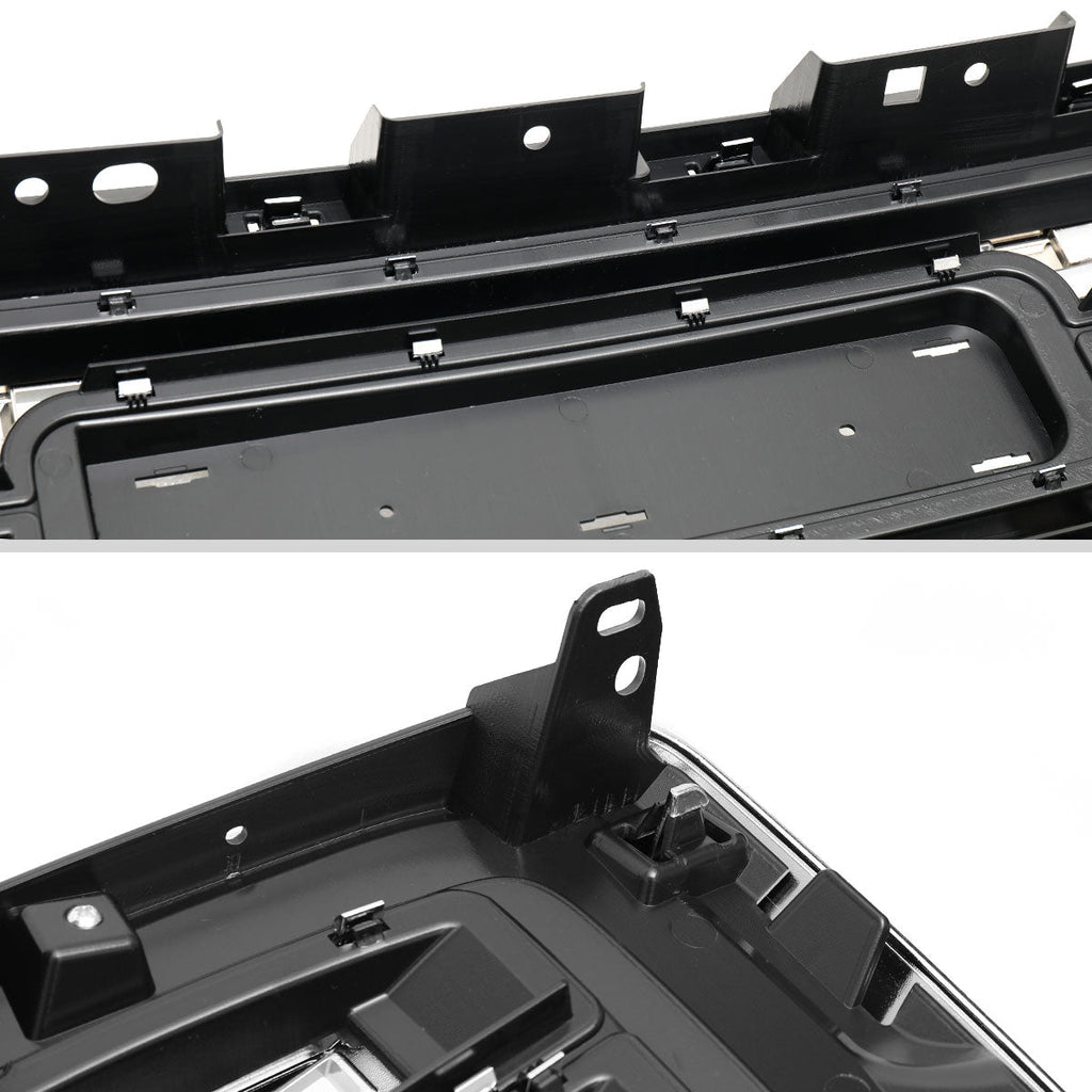 2017-2019 GMC Acadia Glossy Black Denali Style Mesh Front Upper Hood Grille