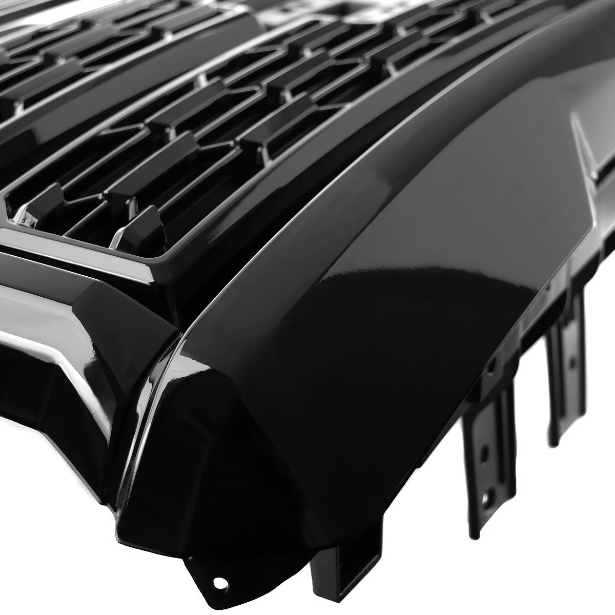 2021-2022 GMC Canyon Glossy Black Denali Style Front Upper Mesh Hood Grille