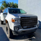 2021-2022 GMC Canyon Glossy Black Denali Style Front Upper Mesh Hood Grille