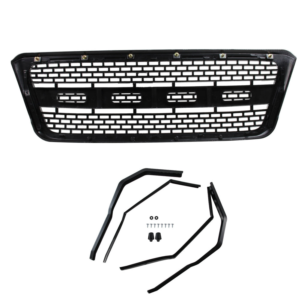 2004-2008 Ford F-150/ 2006-2008 Lincoln Mark LT Raptor Style Carbon Fiber Look ABS Grille