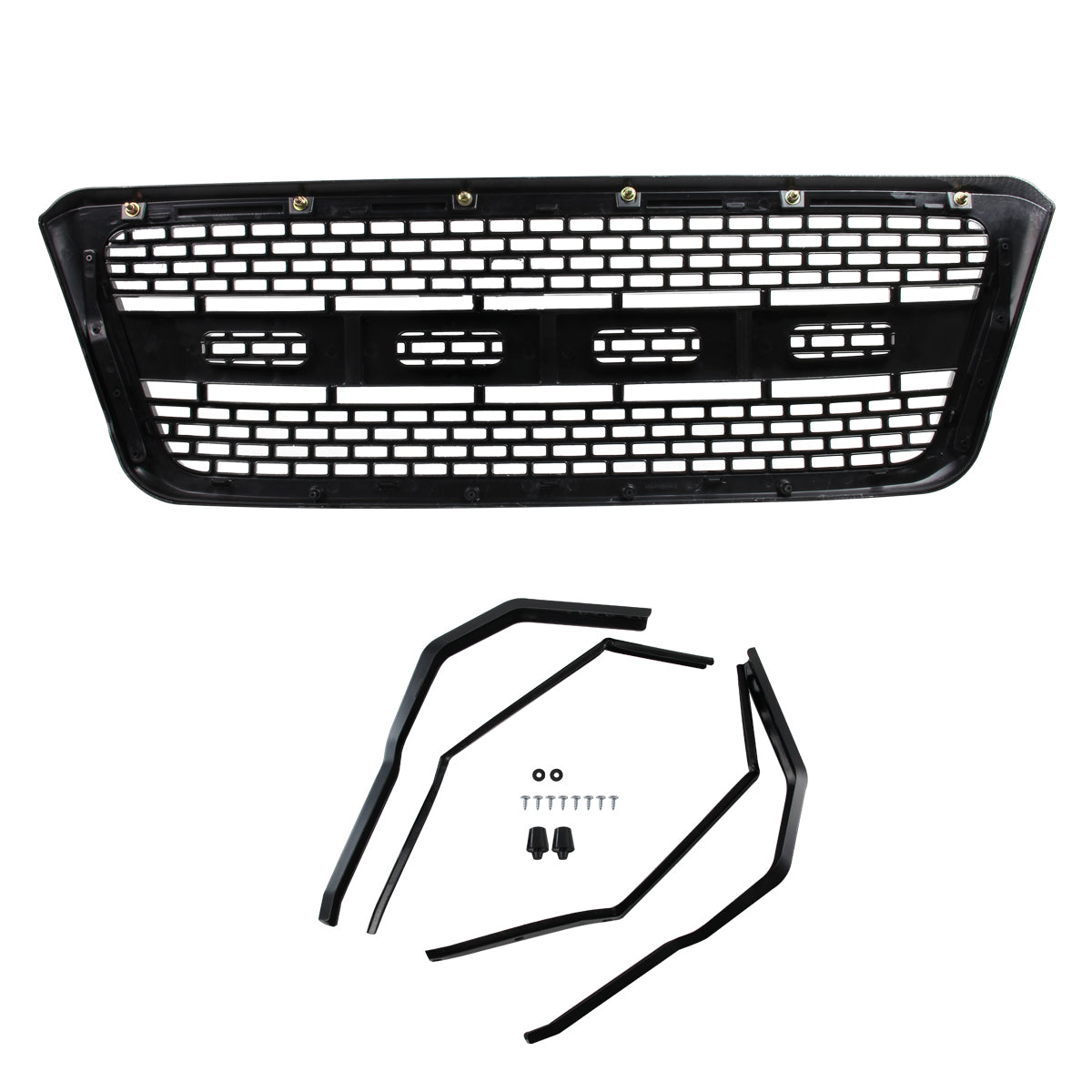 2004-2008 Ford F-150/ 2006-2008 Lincoln Mark LT Raptor Style Carbon Fiber Look ABS Grille
