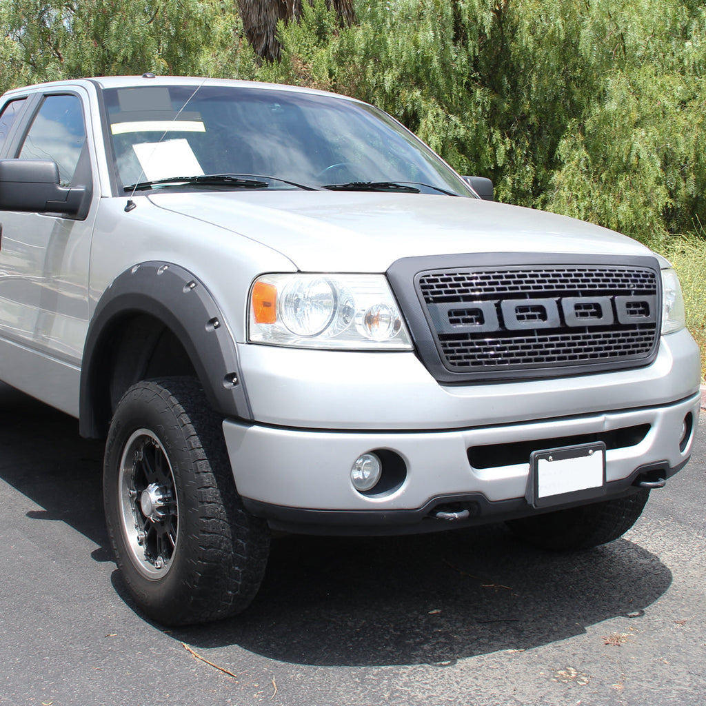 2004-2008 Ford F-150/ 2006-2008 Lincoln Mark LT Raptor Style Carbon Fiber Look ABS Grille