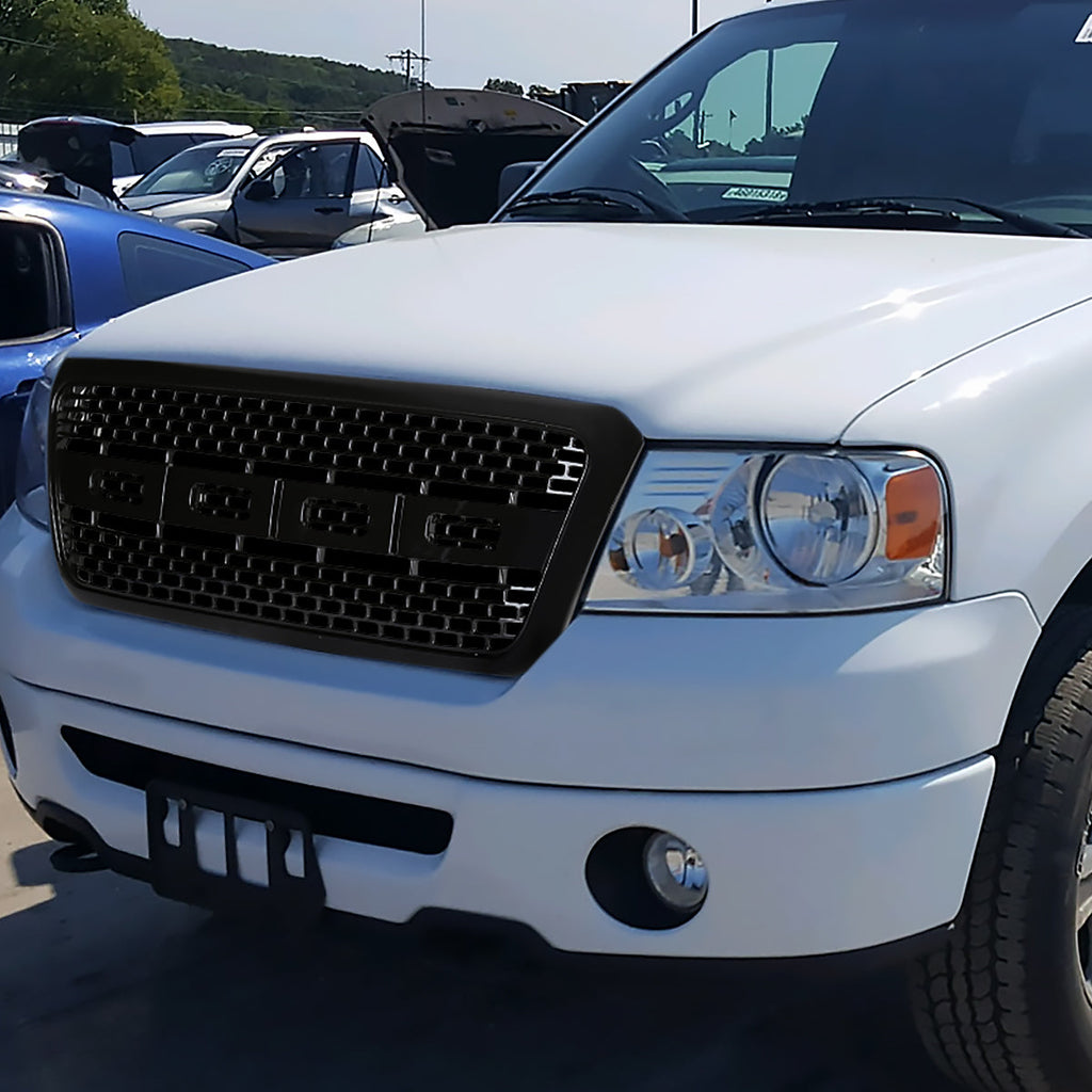 2004-2008 Ford F-150/ 2006-2008 Lincoln Mark LT Raptor Style Black ABS Grille