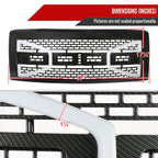 2009-2014 Ford F-150 Carbon Fiber Look Raptor Style Mesh Grille with LED Light Bar