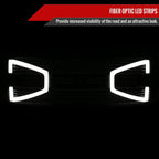 2009-2014 Ford F-150 Carbon Fiber Look Raptor Style Mesh Grille with LED Light Bar