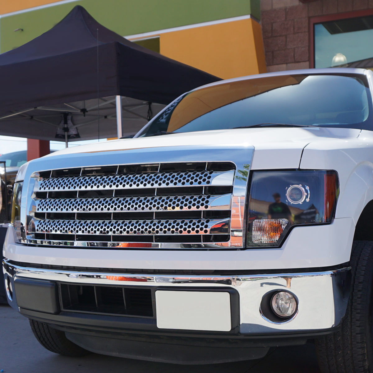 2009-2014 Ford F-150 Chrome ABS Round Hole Grille