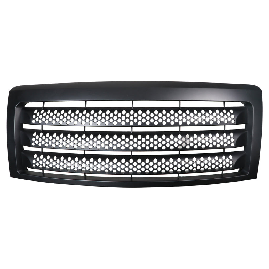 2009-2014 Ford F-150 Matte Black ABS Round Hole Grille