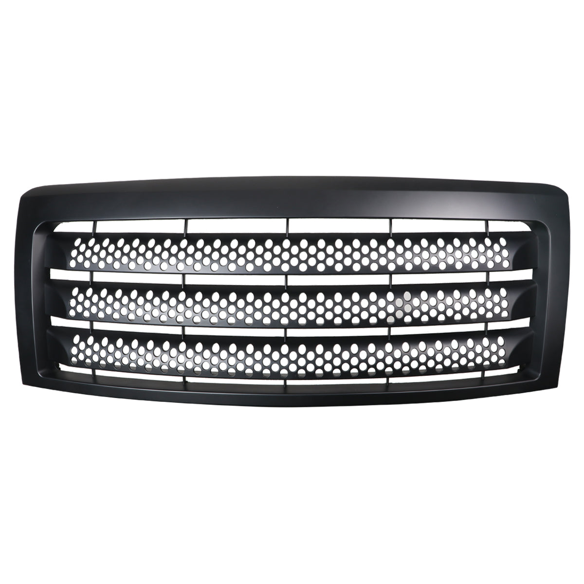 2009-2014 Ford F-150 Matte Black ABS Round Hole Grille